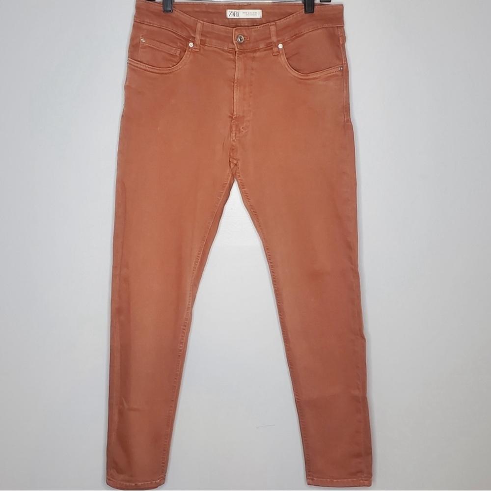 Zara Burnt Orange Skinny Jeans